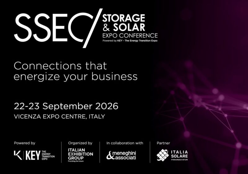 SSEC 2026: a Vicenza il ruolo di solare e storage nella transizione