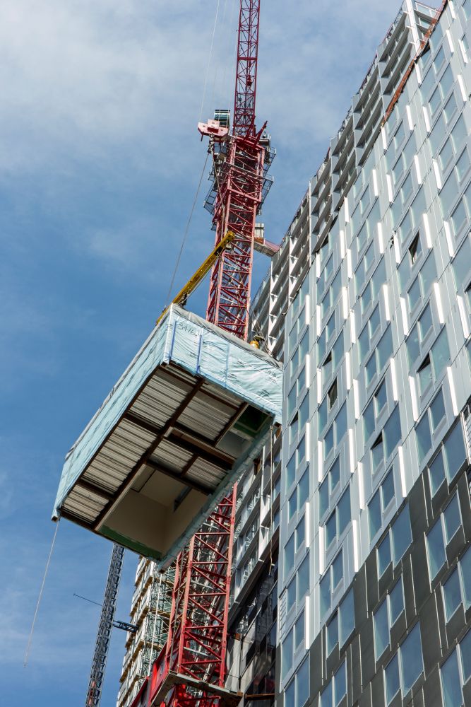 B2 grattacielo residenziale modulare a Brooklyn B2 grattacielo residenziale modulare a Brooklyn