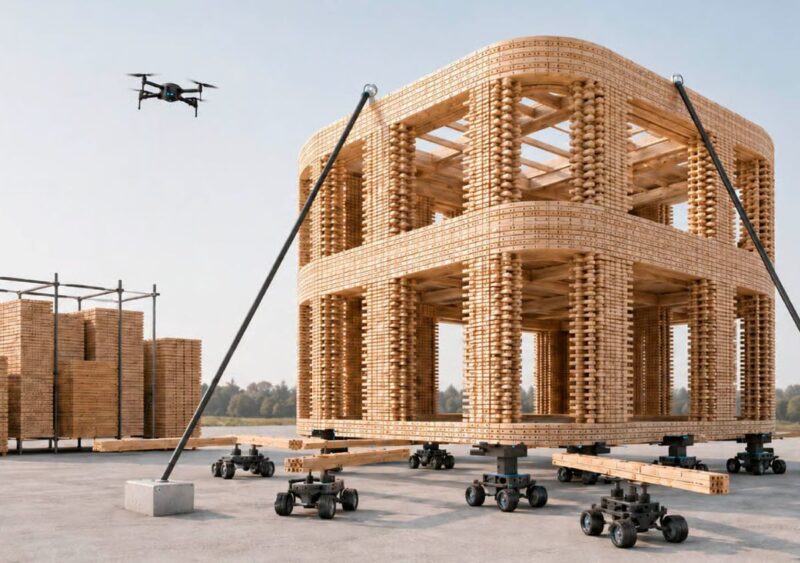 Foster + Partners e la costruzione robotica invertita: al via il progetto europeo SWIFT-BUILD