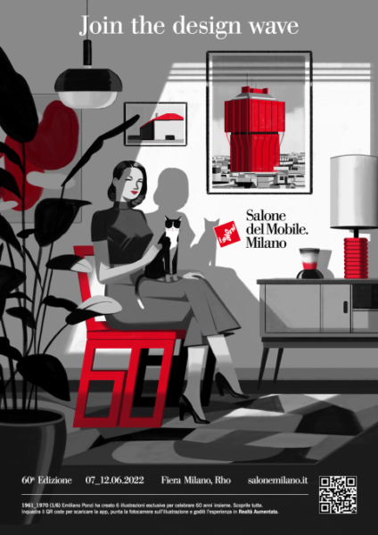 L'illustratore Emiliano Ponzi ha realizzato la campagna di comunicazione per la 60a edizione del Salone del Mobile.Milano