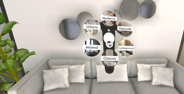 Sei diversi ambienti per scegliere i colori per la propria abitazione con la realtà virtuale