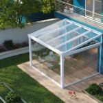 Skyroof: veranda in alluminio con tetto in vetri fissi