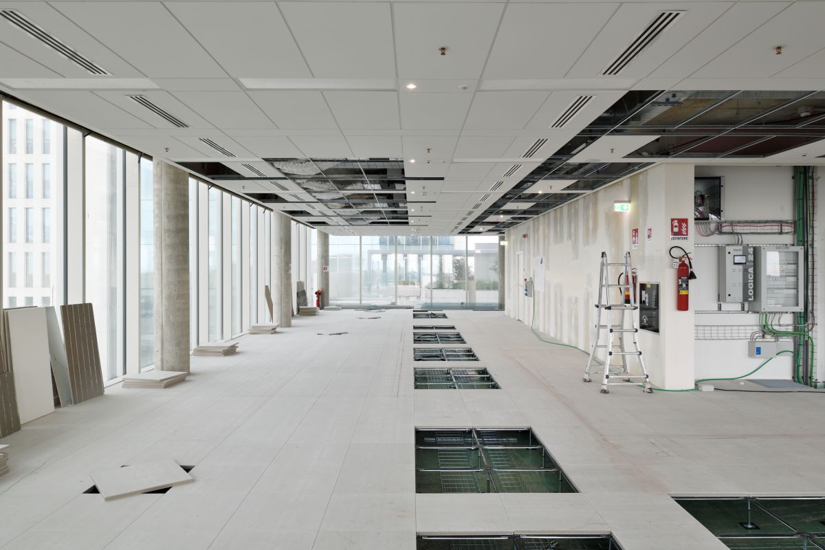 I lavori per la realizzazione del nuovo ufficio Dow a Milano, progetto Stantec I lavori per la realizzazione del nuovo ufficio Dow a Milano, progetto Stantec