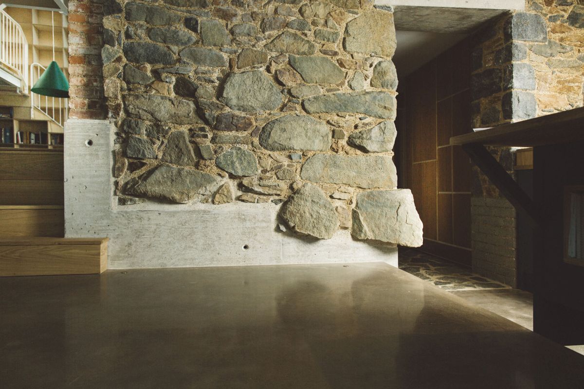 Particolare dell'intervento di riqualificazione Mont Saint Farm di StudiO 