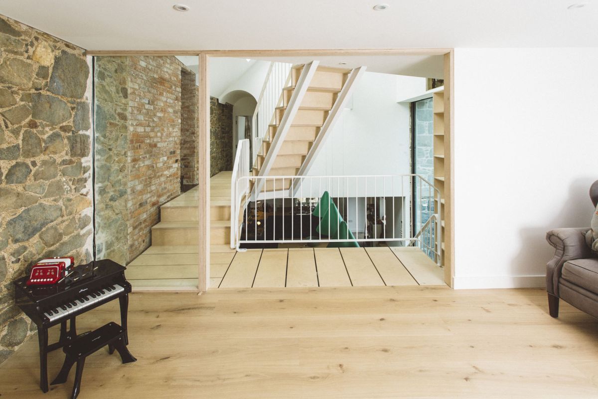 Interno de Mont Saint Farm, progetto di riqualificazione di StudiO 