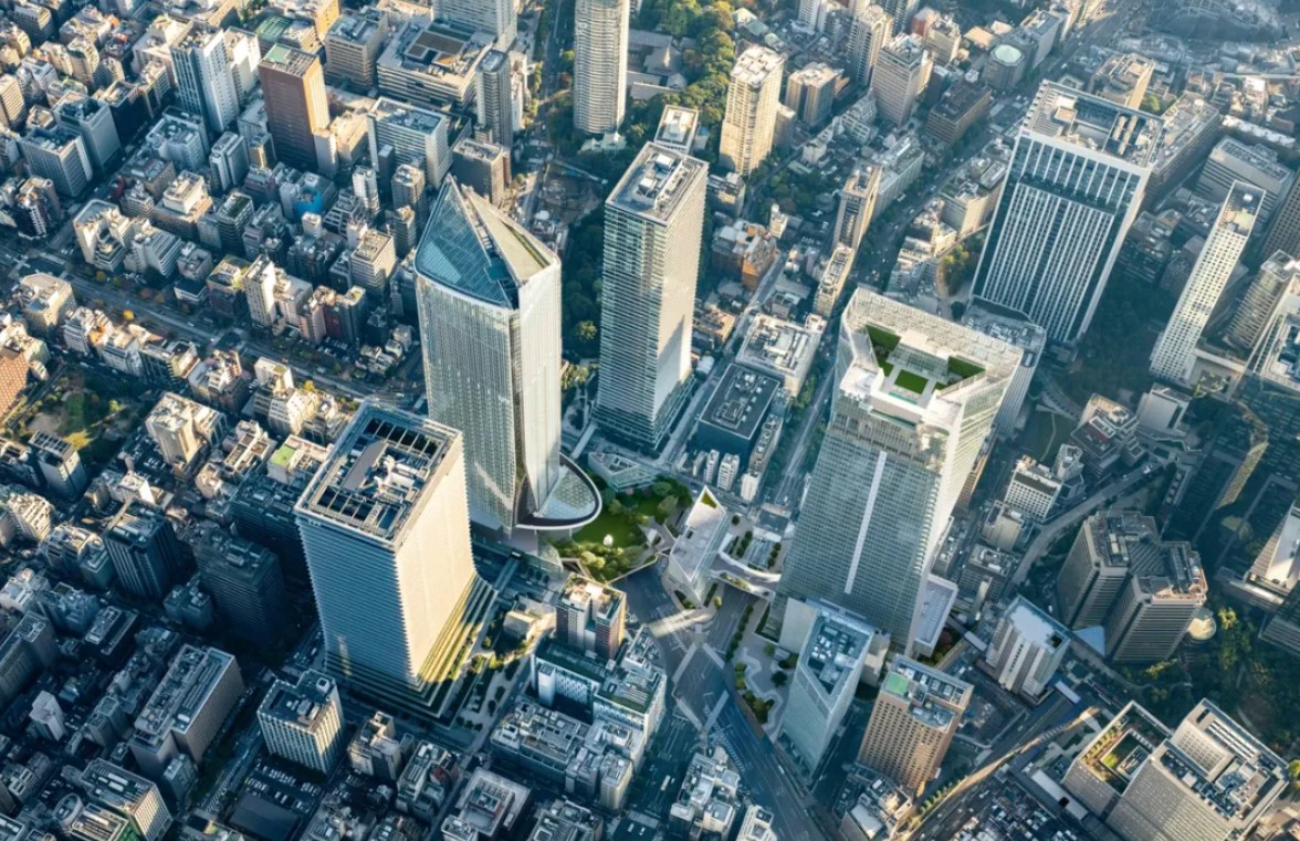 Progetto Toranomon Hills Station Tower a Tokyo, dello studio di architettura OMA Architects