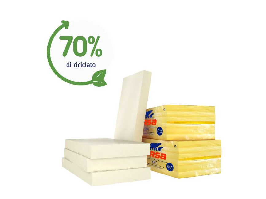URSA XPS ECO, pannello in polistirene estruso (XPS) URSA XPS ECO, pannello in polistirene estruso (XPS)