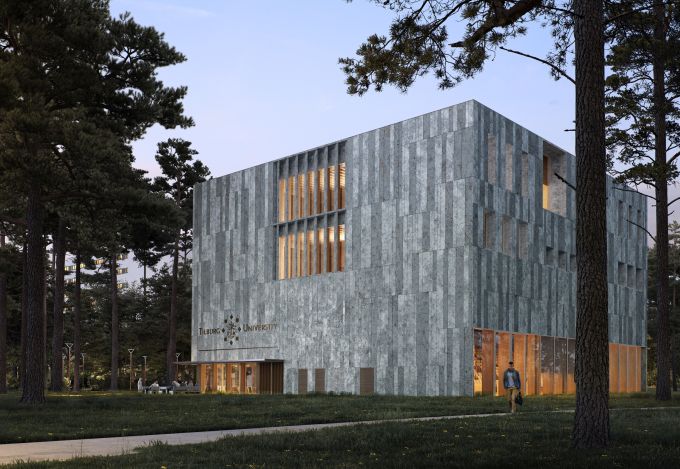 Aula magna dell’Università di Tilburg, legno lamellare e autosufficienza energetica Aula magna dell’Università di Tilburg, legno lamellare e autosufficienza energetica
