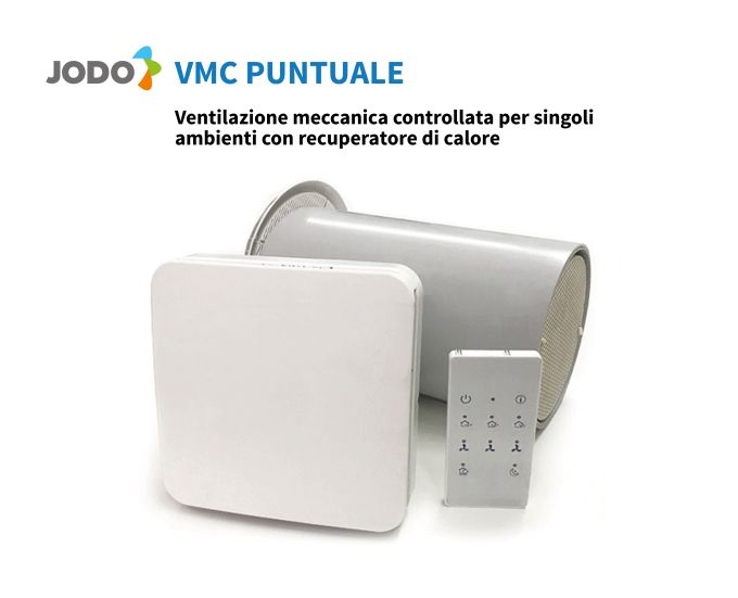 Ventilazione Meccanica Controllata, sistema JODO VMC Puntuale di Atag