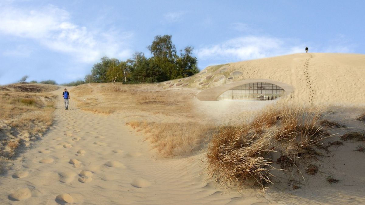 La duna che caratterizza il progetto Van Gogh Homeland: 