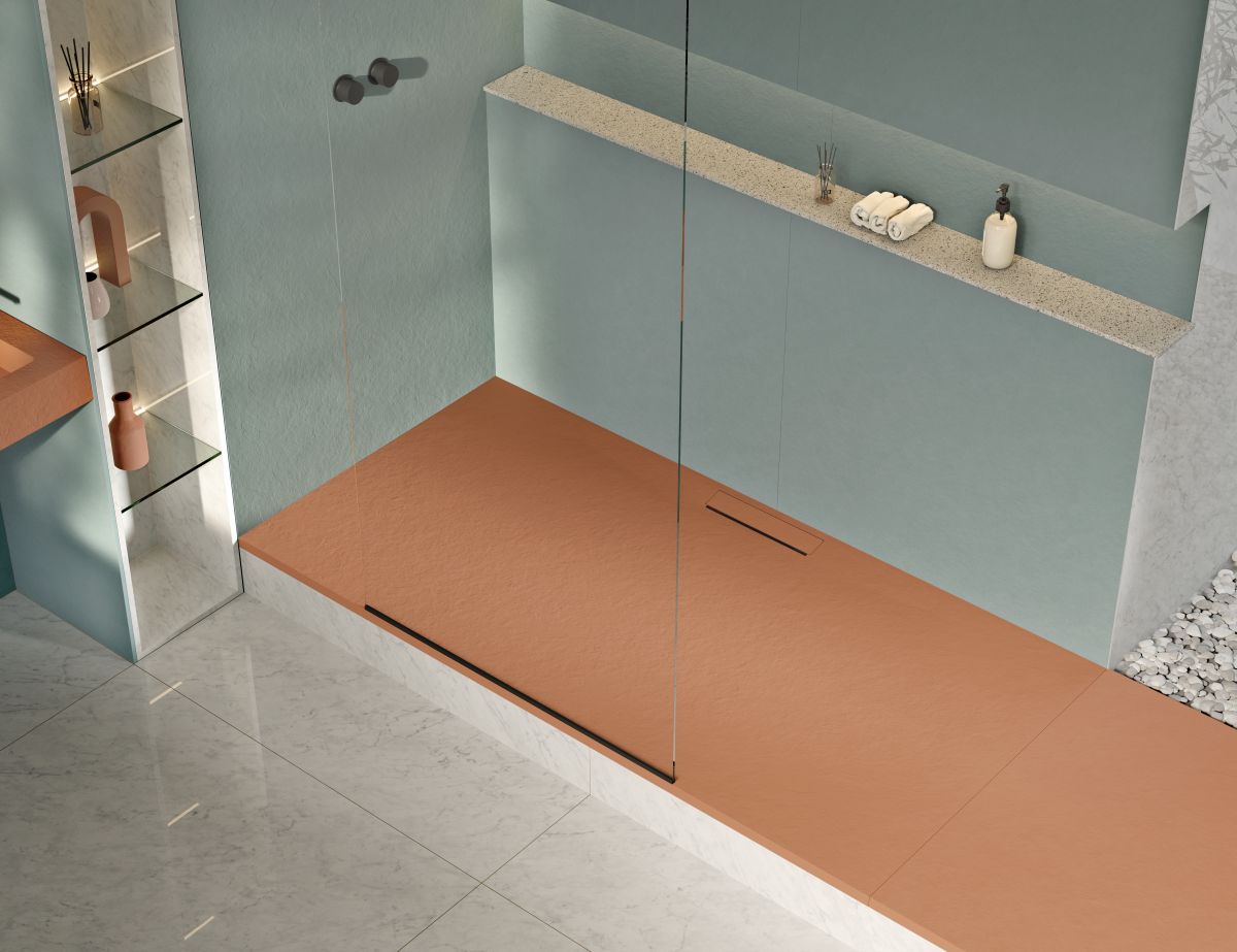 Kos Slate è il nuovo piatto doccia firmato Acquabella