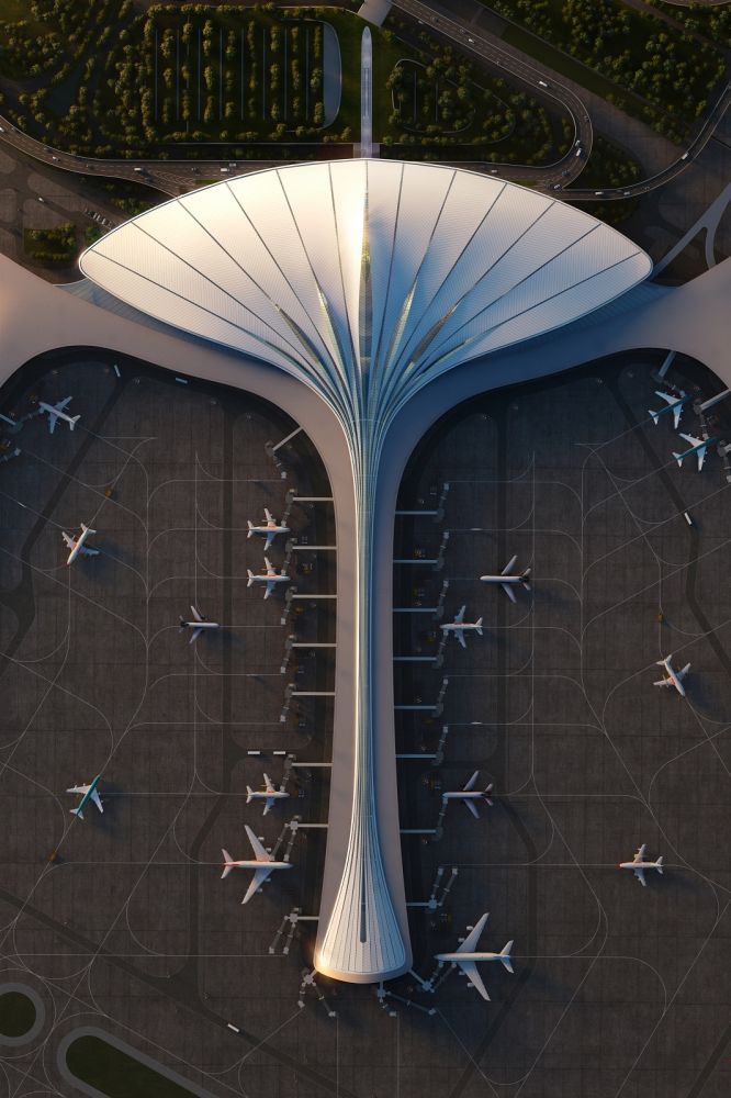 L’aeroporto giardino di Changchun connette natura e passeggeri