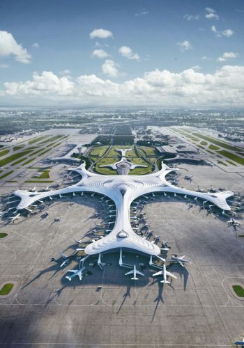 In Cina il terminal dell’aeroporto che sembra un fiocco di neve