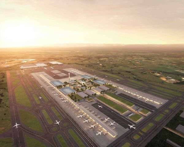 Architettura in stile australiano e paesaggi naturali per il nuovo aeroporto di Sydney