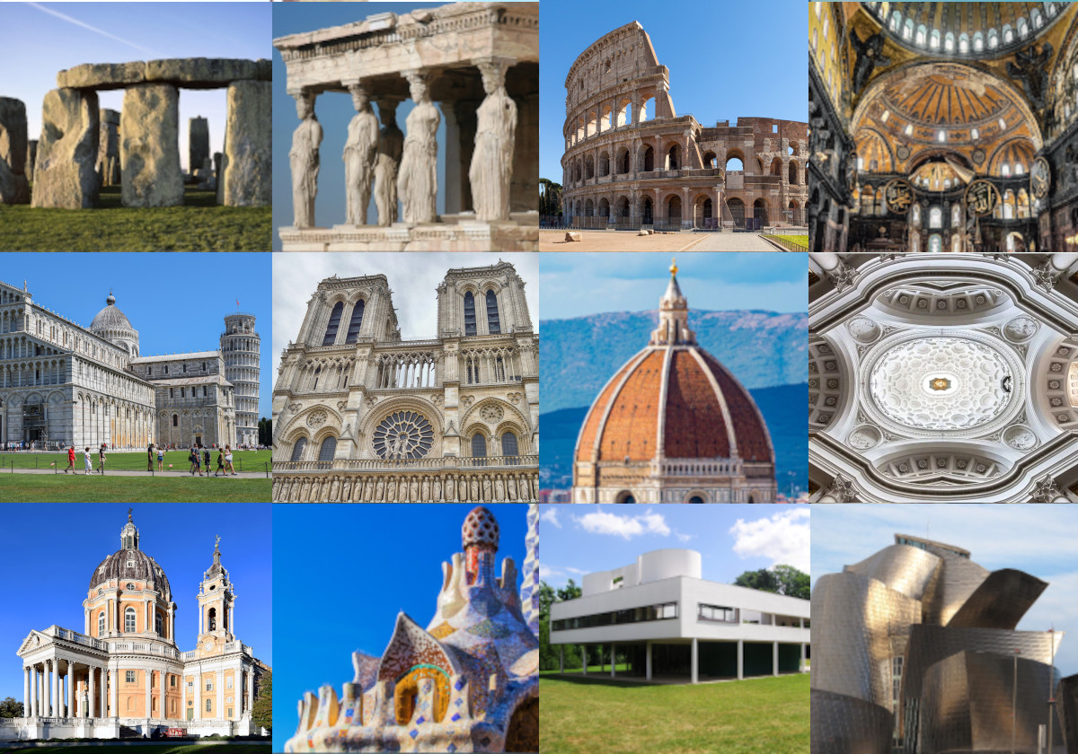I principali stili dell’architettura storica antica e medievale