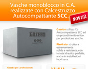 Vasche in C.A. realizzate con Calcestruzzo Autocompattante SCC