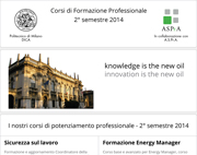 Formazione Politecnico Milano e ASPrA