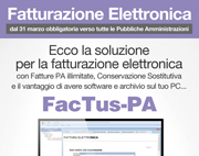 Fatturazione elettronica dal 31 marzo obbligatoria verso tutte le PA: la soluzione è FacTus-PA