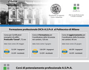Nuove professionalità da PoliMi-DICA e ASPrA