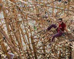 Big Bambù, la struttura di canne di bambù alta 25 metri