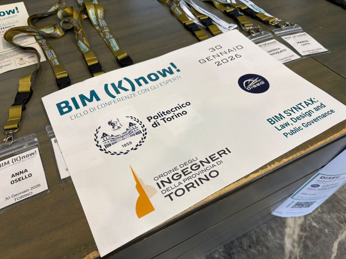 BIM (K)now! 2026: da Torino le basi di un prezioso tavolo di dialogo interistituzionale