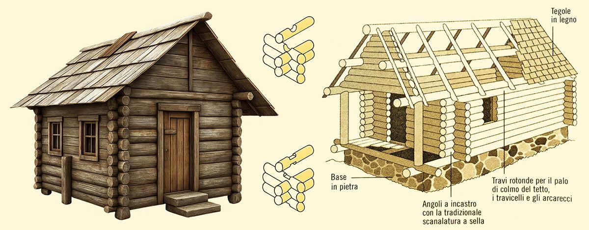 Blockbau: la casa di tronchi Blockbau: la casa di tronchi