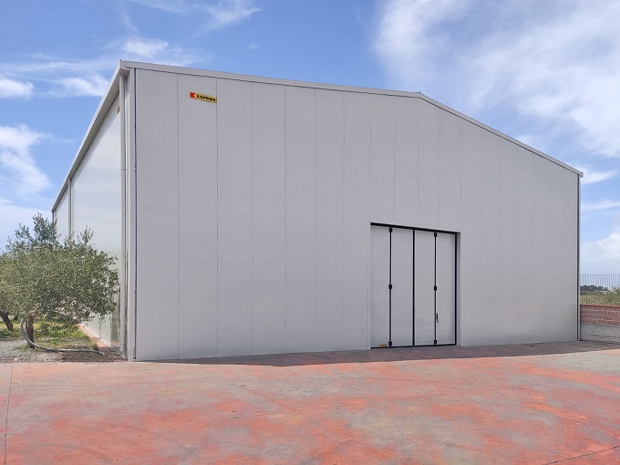 Capannone coibentato Kopron per Oleificio Alta Maremma