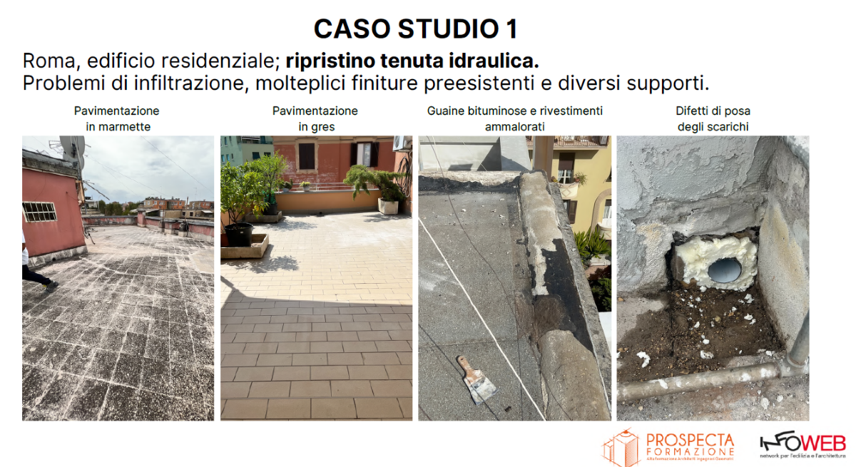 Impermeabilizzazione: caso studio a Roma che ha previsto l'utilizzo del sistema Betonguaina S di Nord Resine