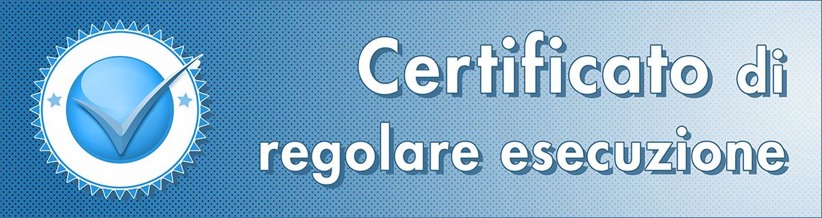 Per alcuni tipi di contratti, la stazione appaltante può sostituire il certificato di collaudo o il certificato di verifica di conformità con il certificato di regolare esecuzione Per alcuni tipi di contratti, la stazione appaltante può sostituire il certificato di collaudo o il certificato di verifica di conformità con il certificato di regolare esecuzione
