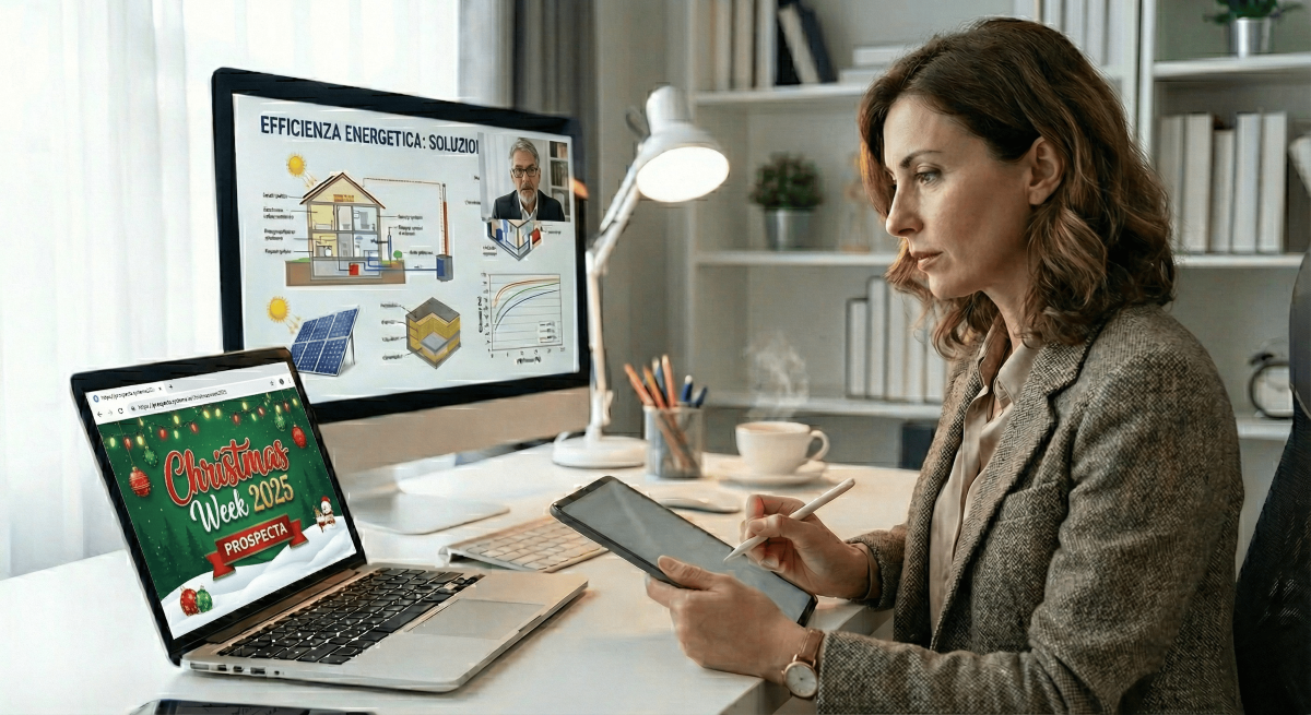 Christmas Week di Prospecta Formazione: dal 9 al 18 dicembre una full immersion per i professionisti