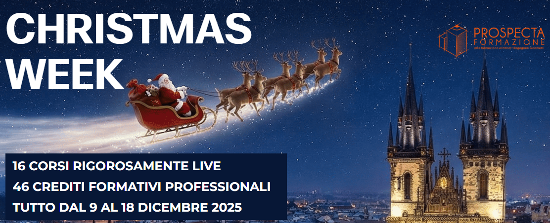 Christmas Week di Prospecta Formazione: dal 9 al 18 dicembre una full immersion per i professionisti
