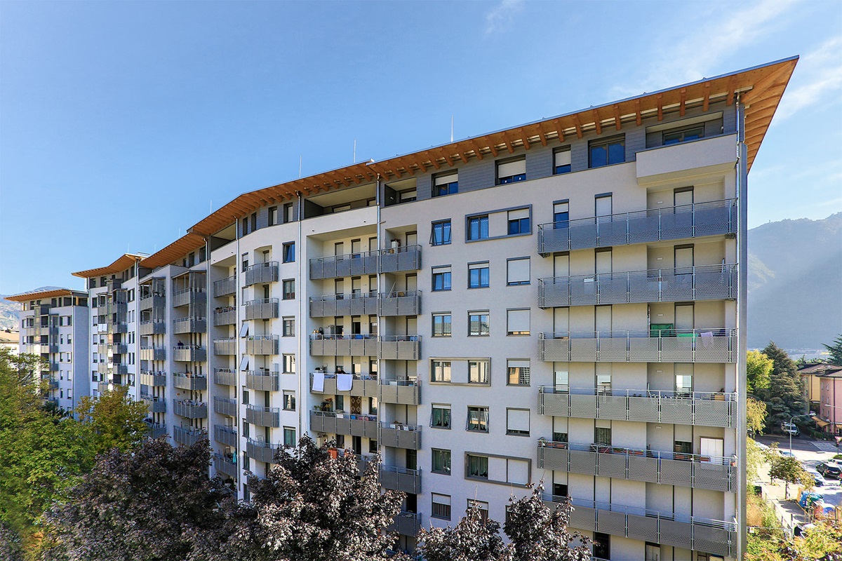 Sopraelevazione di un complesso residenziale a Bolzano