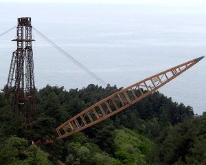 Un ponte in legno a campata unica di oltre 82 metri in Russia