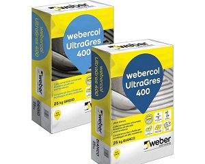 Webercol UltraGres 400: adesivo cementizio
