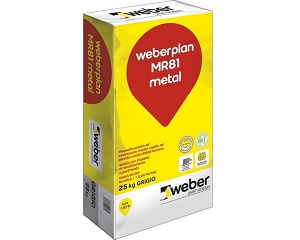 Weberplan MR81 metal: massetto pronto ad essiccazione medio-rapida