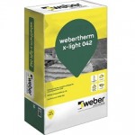 Webertherm x-light 042: intonaco termo-acustico alleggerito