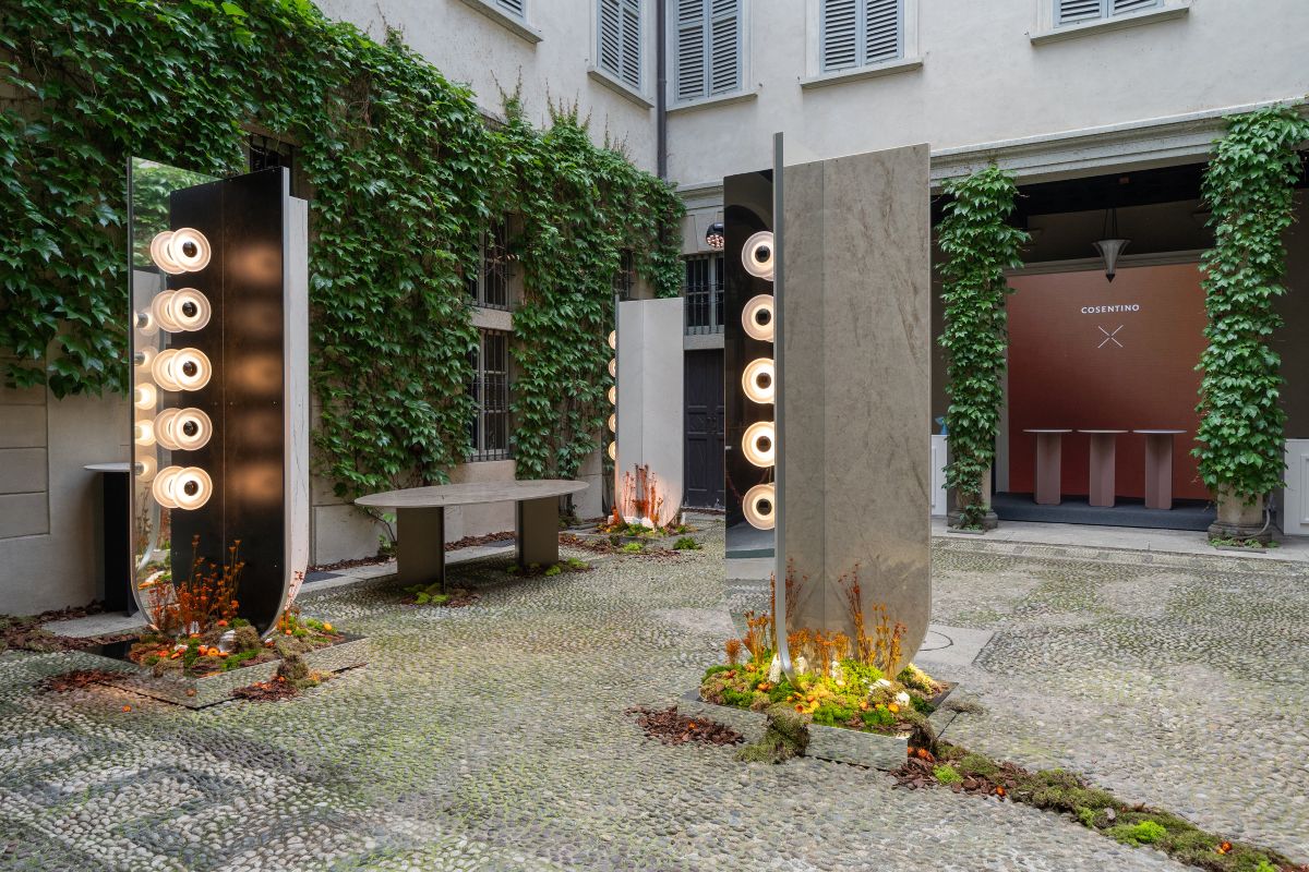 Installazione AXIS (design Tom Dixon) di Cosentino a Casa Manzoni in occasione della Milano Design Week 2026 Installazione AXIS (design Tom Dixon) di Cosentino a Casa Manzoni in occasione della Milano Design Week 2026