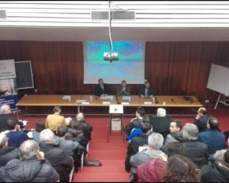 Sala del convegno a Catania dissesto