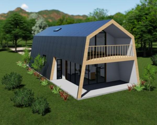 Ecokit è una casa modulare, ecologica e consegnata come un pacco sul cantiere