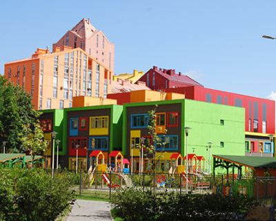 Comfort Town, il quartiere dai colori pastello che rende felici i suoi abitanti