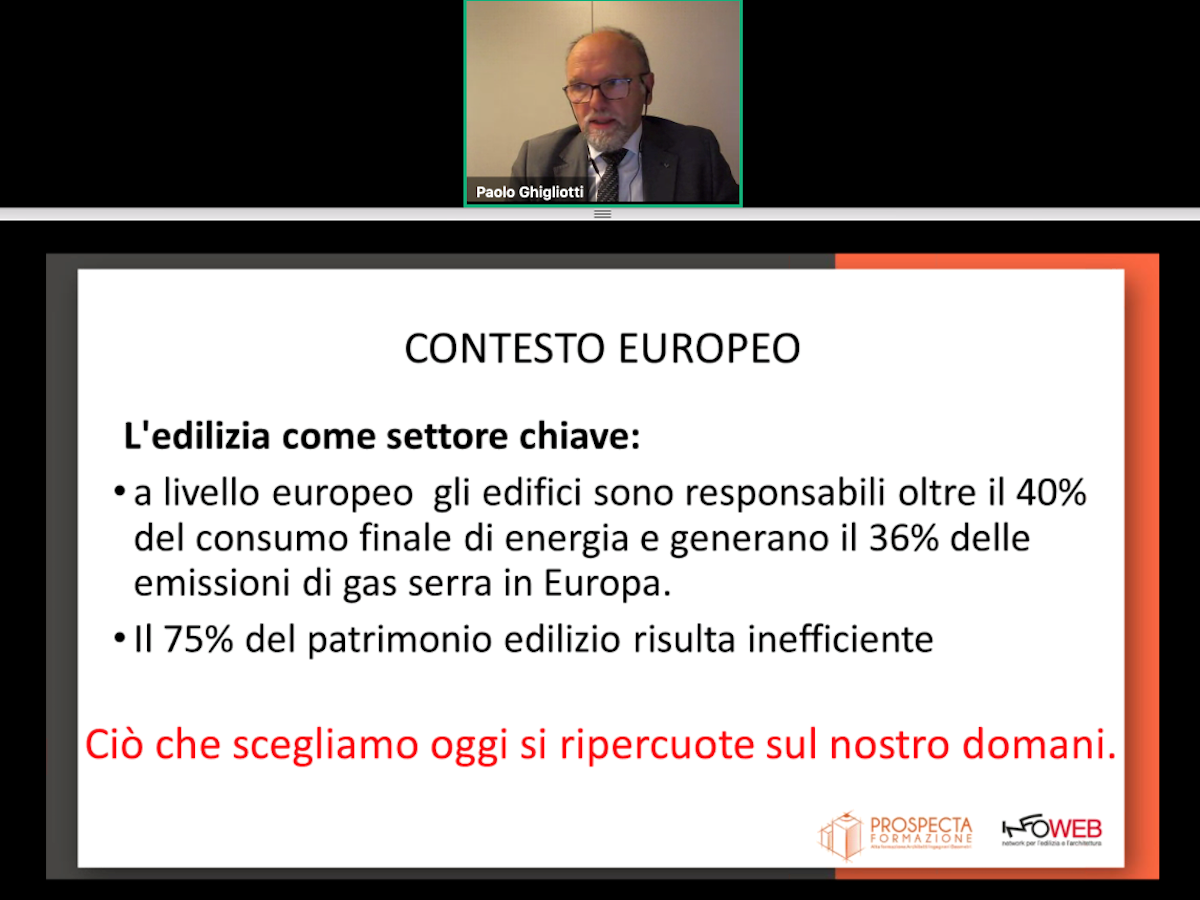 Un momento dell'intervento di Paolo Ghigliotti al convegno sull'efficienza energetica organizzato da Prospecta Formazione Un momento dell'intervento di Paolo Ghigliotti al convegno sull'efficienza energetica organizzato da Prospecta Formazione