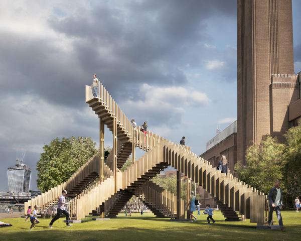 La Endless Stair di fronte alla Tate Modern