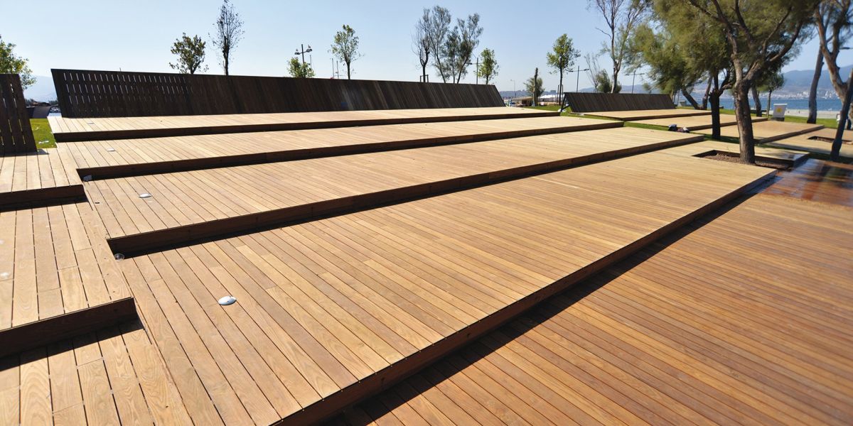 Decking di Fiemme Tremila di teak asiatico Decking di Fiemme Tremila di teak asiatico