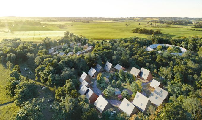 Forest Village, modello di comunità autosufficiente in Danimarca