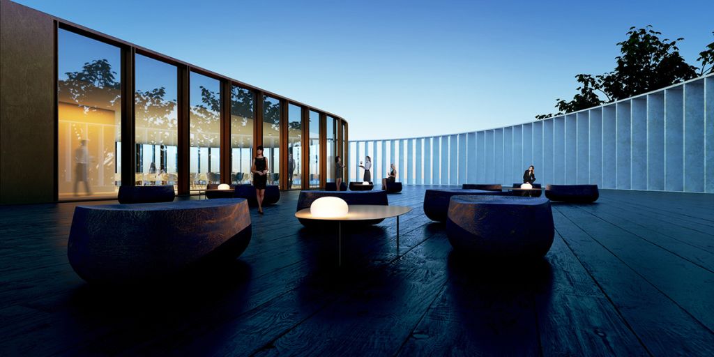 Il ristorante panoramico sulla terrazza del GAMeC, nuovo spazio culturale dedicato all’arte moderna a Bergamo