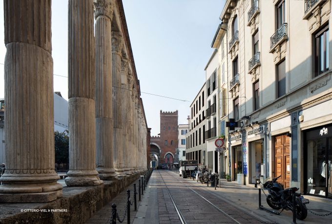 Gate Central, il nuovo complesso che fronteggia le Colonne di San Lorenzo a Milano