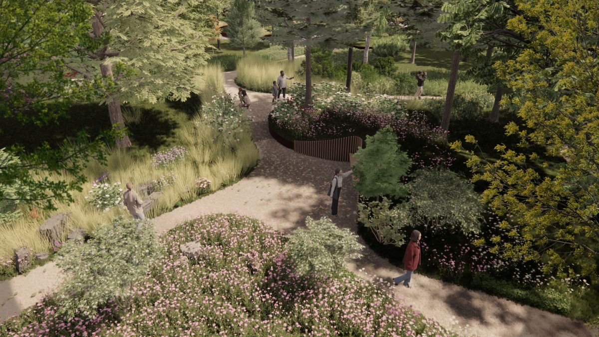 Tessuto connettivo: lo spazio pienamente accessibile al visitatore del Giardino Botanico dei Sensi, a Cernusco sul Naviglio Tessuto connettivo: lo spazio pienamente accessibile al visitatore del Giardino Botanico dei Sensi, a Cernusco sul Naviglio