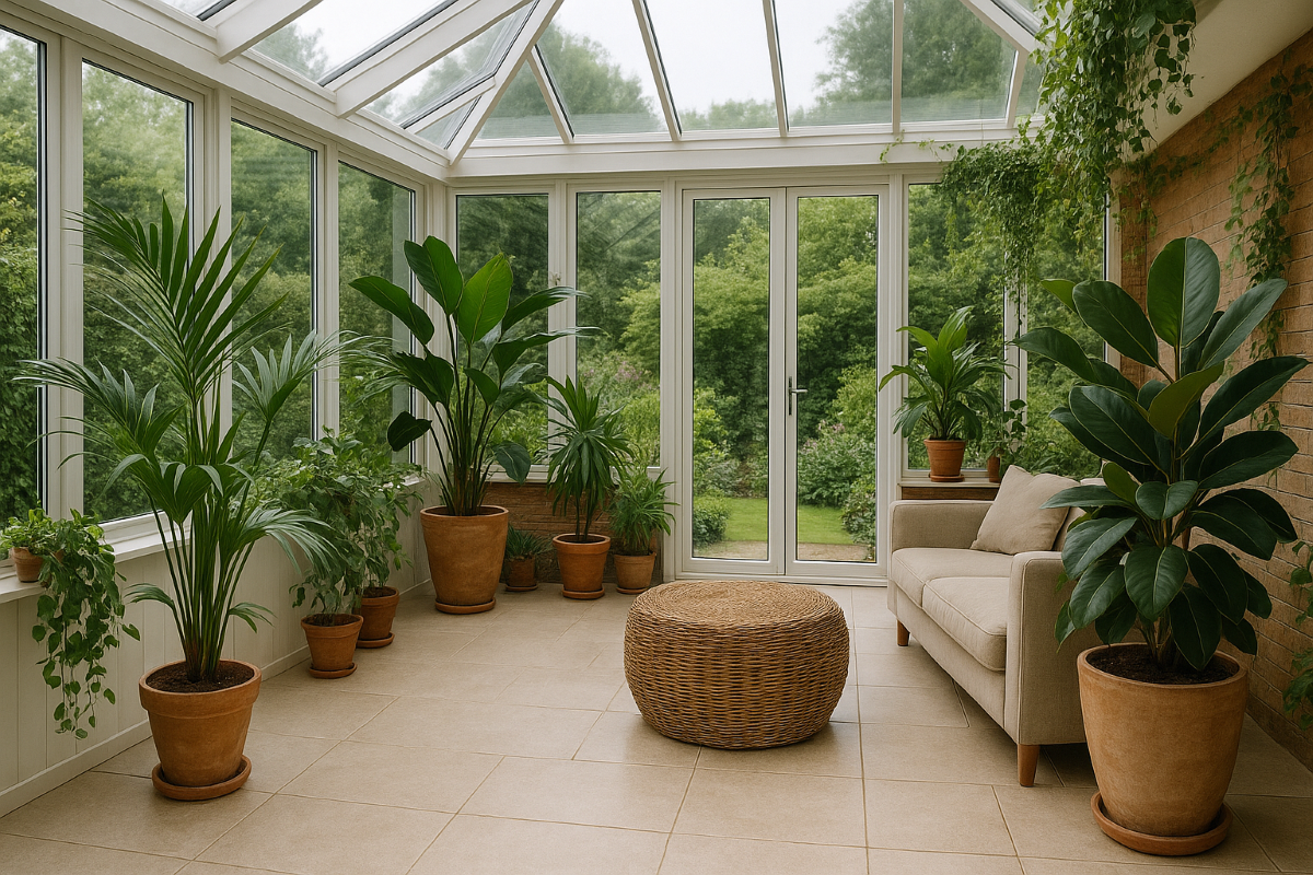 Giardino d'inverno: Piante, vegetazione e uso dello spazio