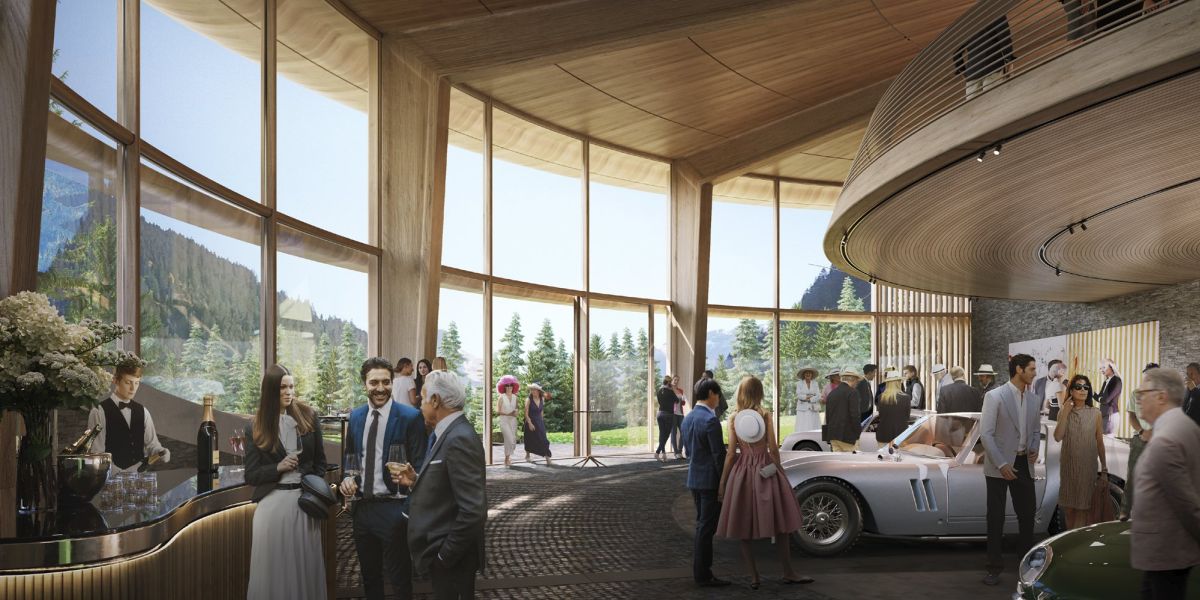 Interno Gstaad House, firmata da Foster + Partners