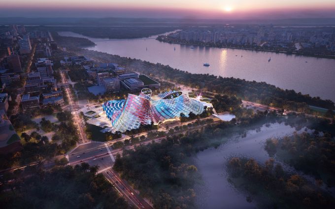 Cina: forma ondulata e dinamica per il Hainan Performing Arts Center 